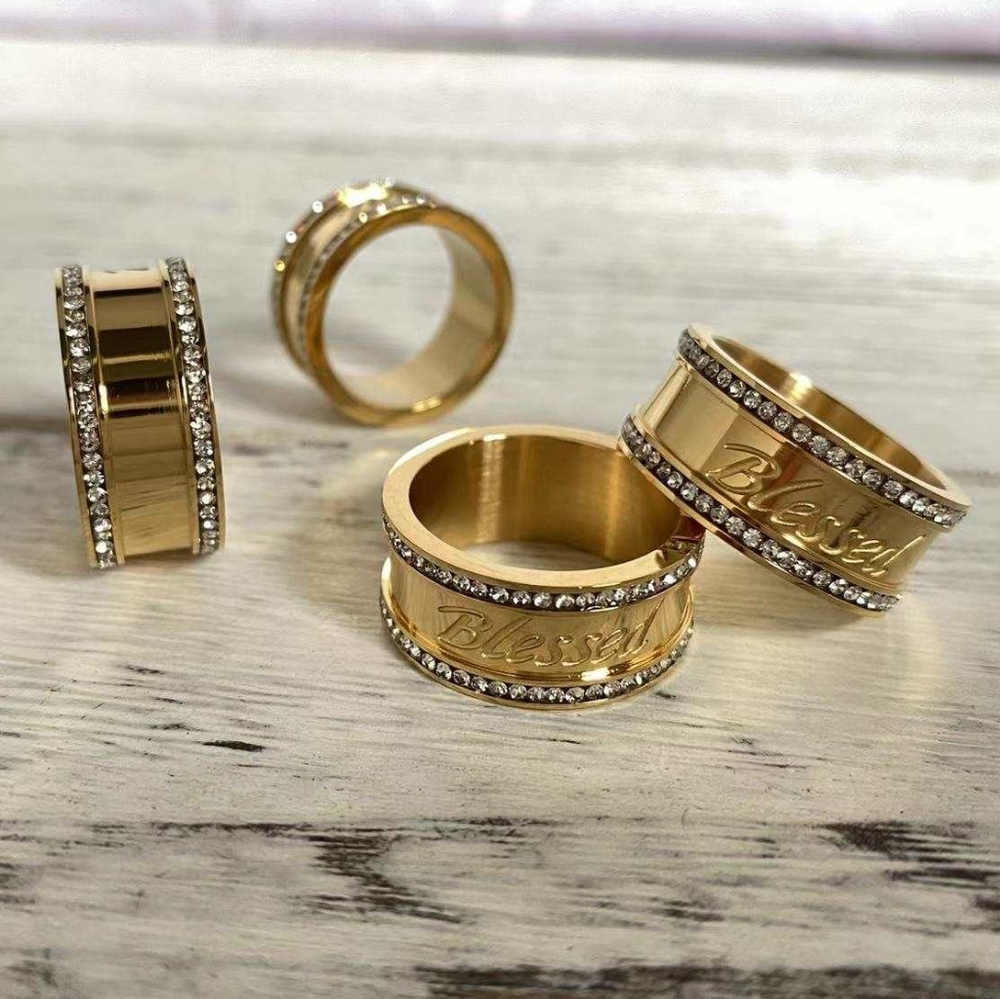 "Blessed" Affirmation Ring